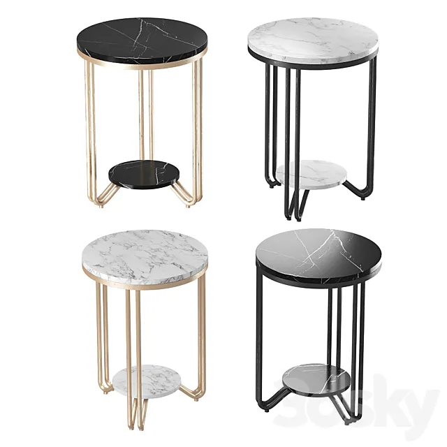 Serving table 100stolov 3D Model