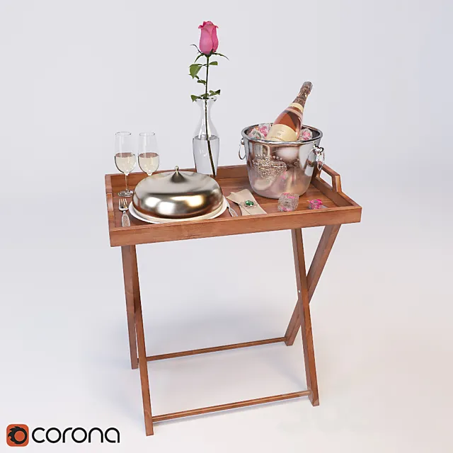 Serving table 3DModel