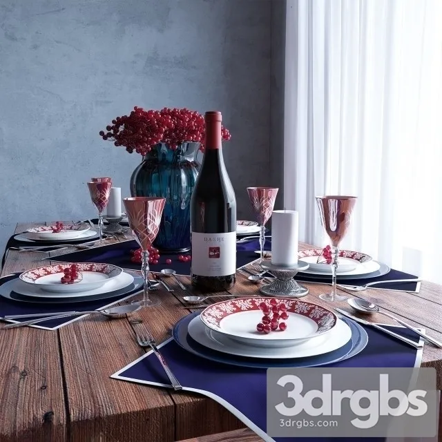 Serving The Table 3D Model Free