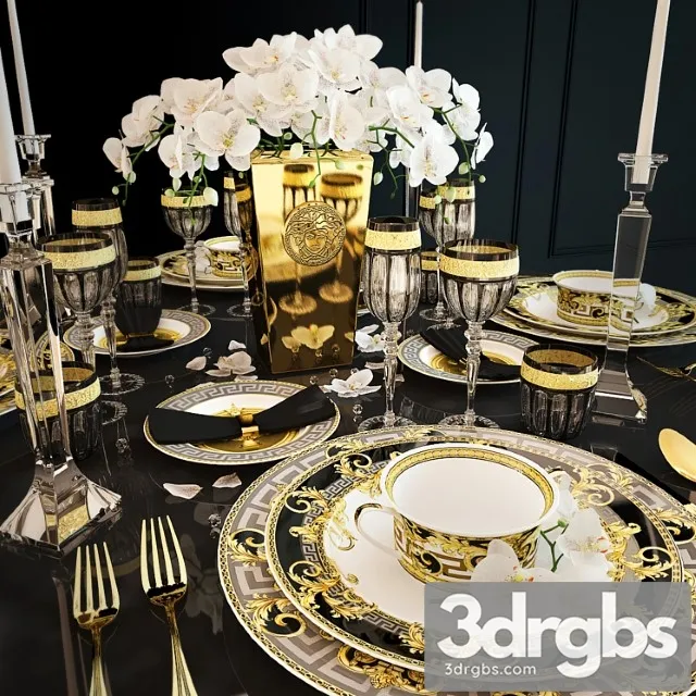 Serving versace prestige gala 3D Model Free