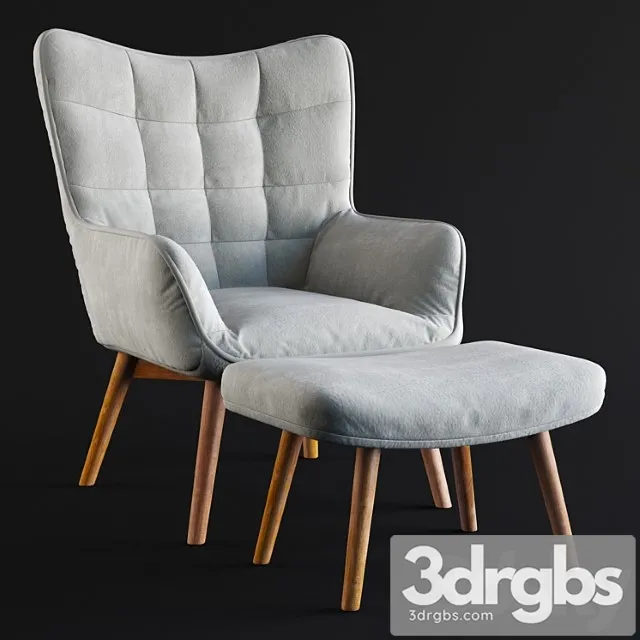 Sessel hocker armchair 3D Model Free