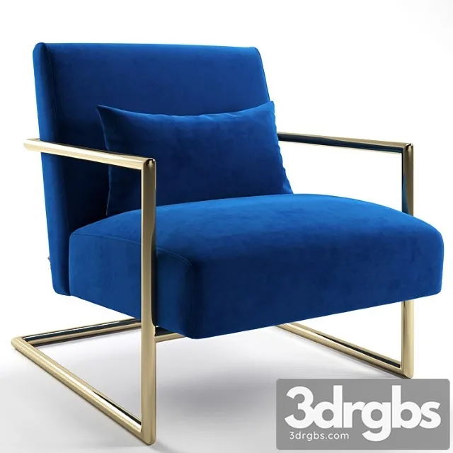 Sessel living vegas blue and pink 3D Model Free