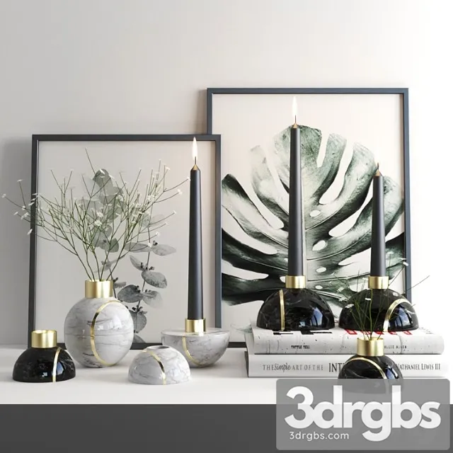 Set 1252 Black 4 3D Model Free