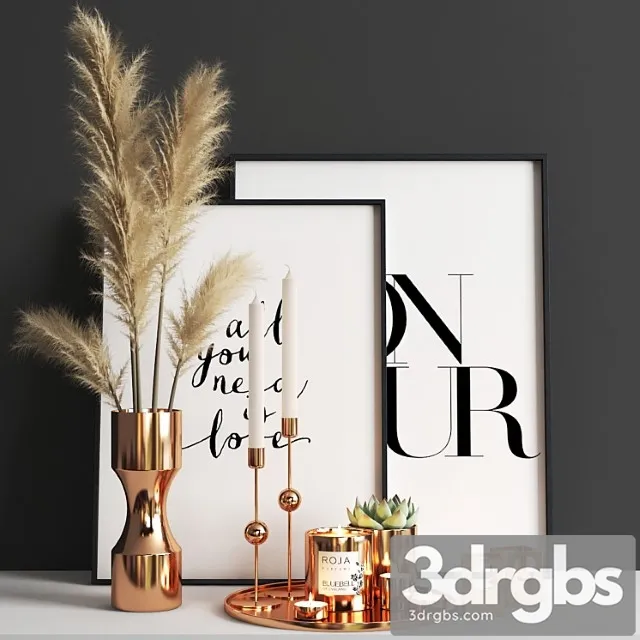 Set 217 Brass 3D Model Free