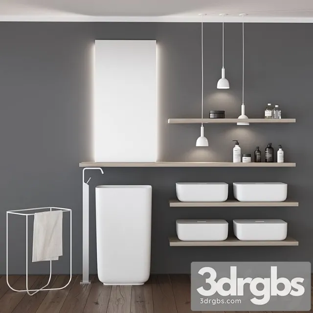 Set 3 Scavolini Qi 3D Model Free