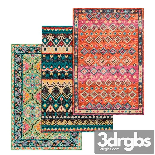 Set 42 Carpets 3D Model Free