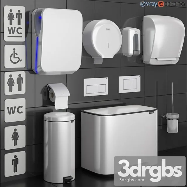 Set 73 White Grohe Jofel Brabantia Bxg Katrin Viega 3D Model Free