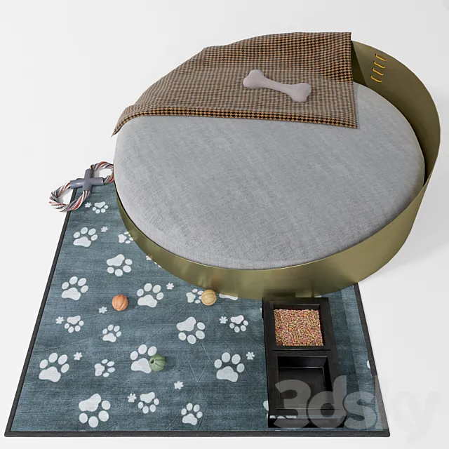 Set AMURA RIVER | Metal dogbasket 3D Model