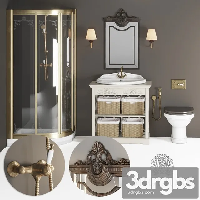Set Bathroom 4 3D Model Free