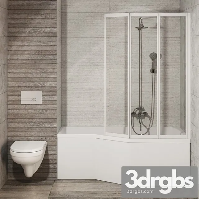 Set Bathroom 5 3D Model Free