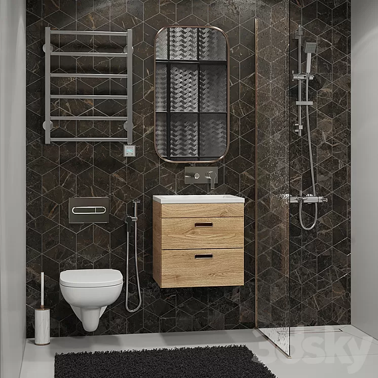 set bathroom 7 3D Model