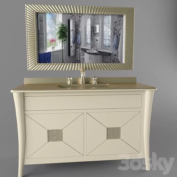 SET bathroom furniture 3D Model