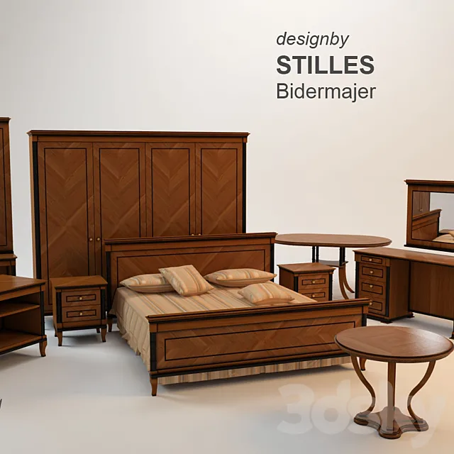 Set Bidermajer 3D Model