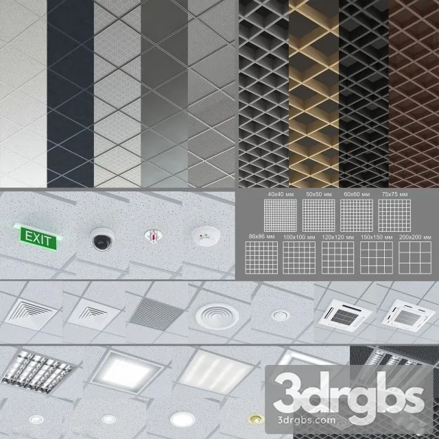 Set Celing 3D Model Free