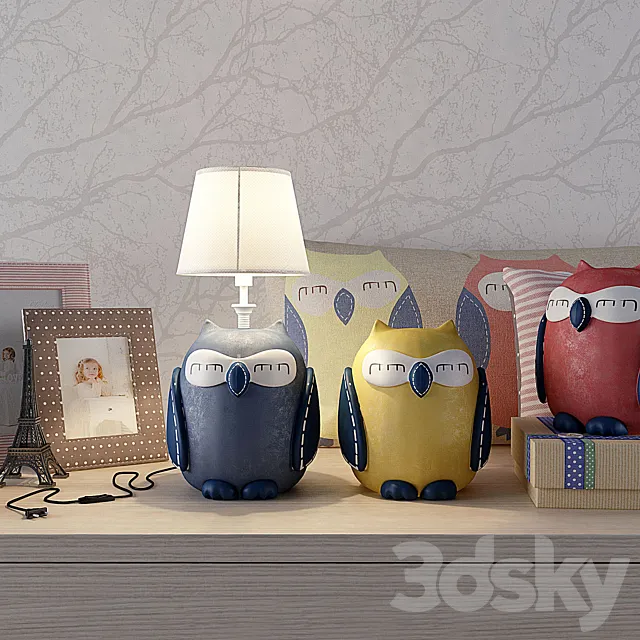 Set decoration for a child’s “Owl” 3DModel