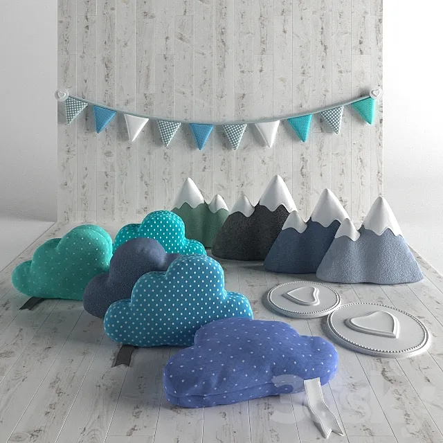 Set decoration for desks 3DModel