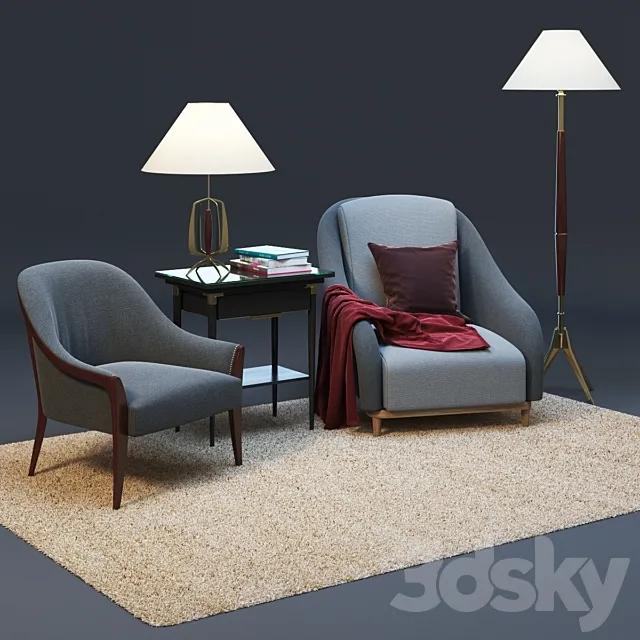 set designer furniture 3D Model