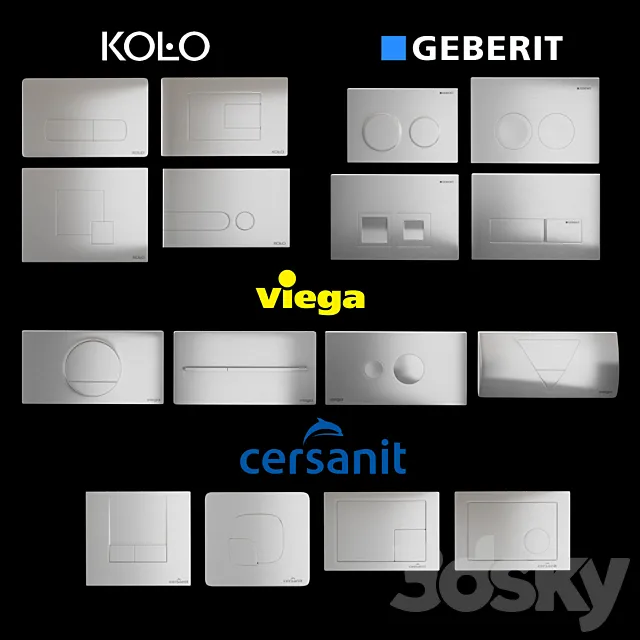 Set Flush buttons Free Download