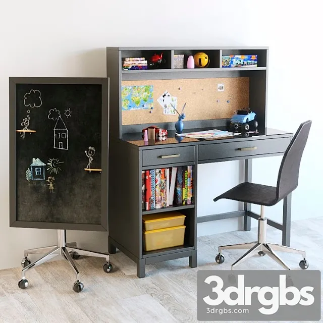 Set For Baby Boy 3D Model Free