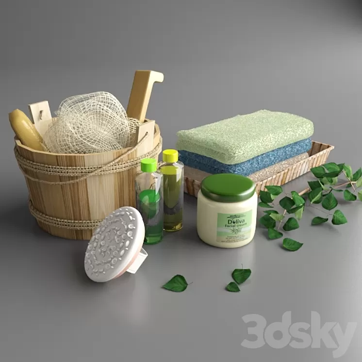 Set for bath 3D Model