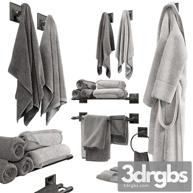 Set For Bathroom and Bathroom 3D Model Free