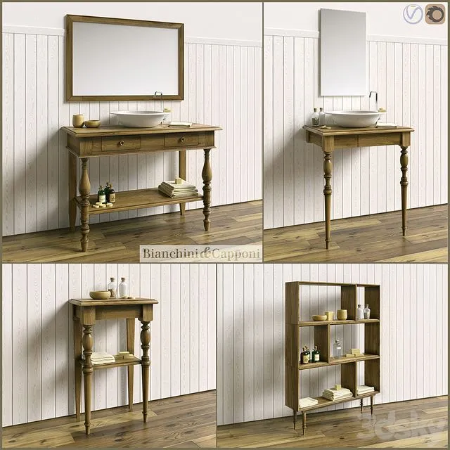 Set for bathroom BIANCHINI CAPPONI PROVENZALE 3D Model