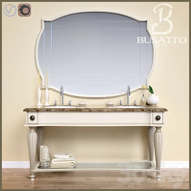 Set for bathroom BUSATTO BOHEME 3D Model