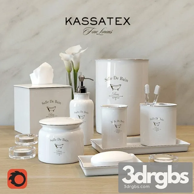 Set For Bathroom Kassatex 3D Model Free