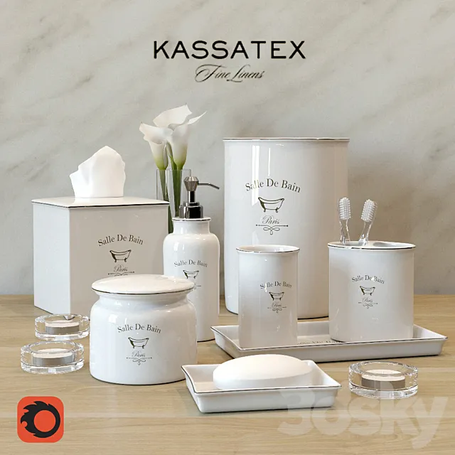 Set for bathroom Kassatex 3DModel