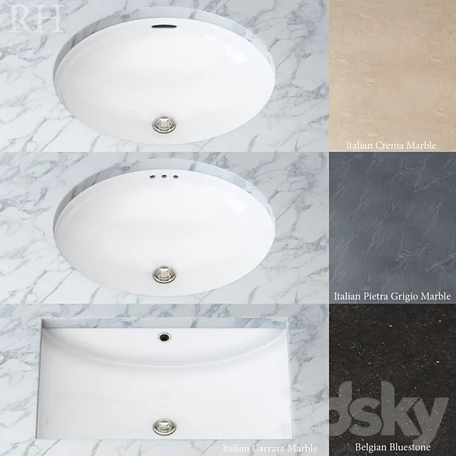 Set for bathroom sinks 3DModel