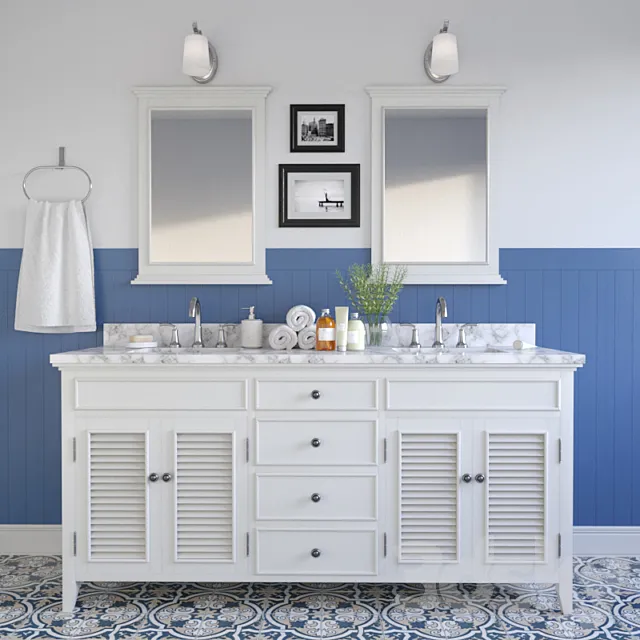 Set for bathroom Vinnova Piedmont 3D Model