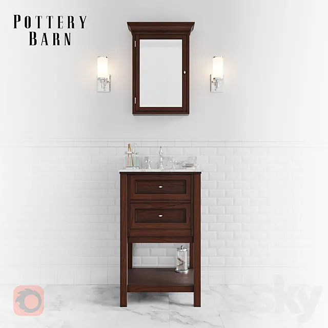 Set for bathrooms (in PRO) 3D Model