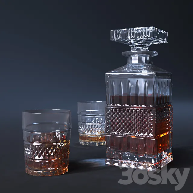 Set for brandy "Brittany" 3DModel
