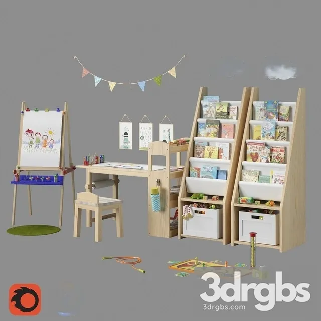 Set For Children 6 3D Model Free