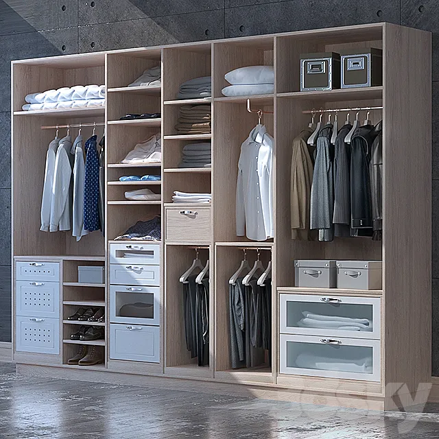 Set for clothes and shoes cabinet Free Download