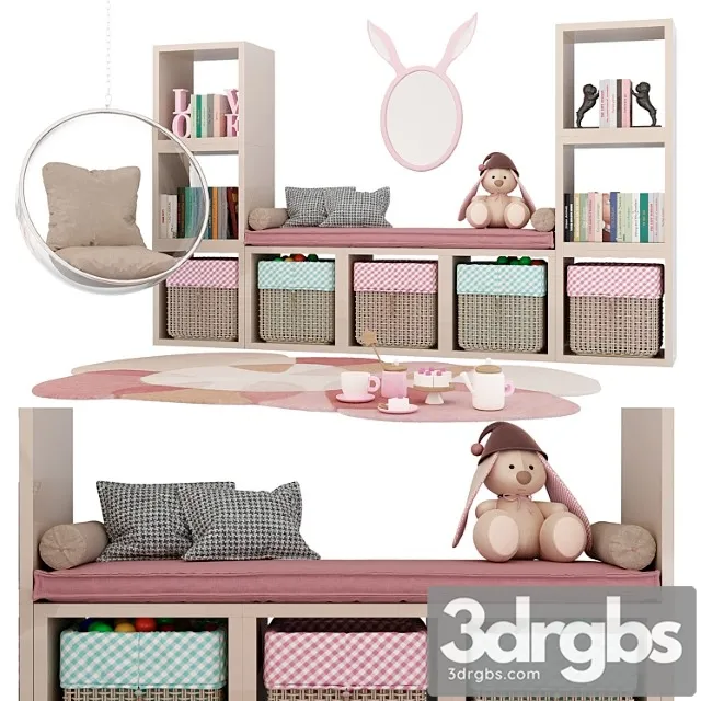 Set For Decorating A Nursery 3D Model Free