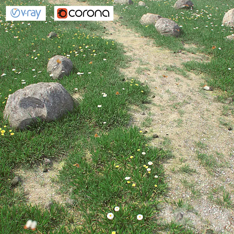 Set for landscaping 3D Model