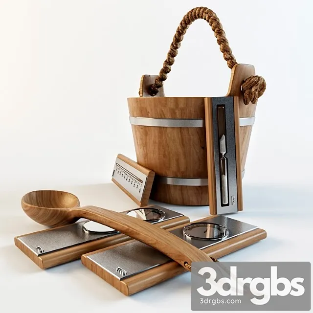 Set For Saunas 3D Model Free