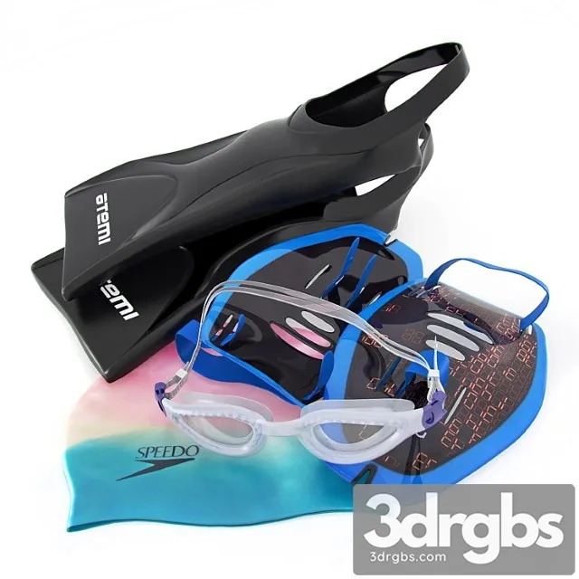 set for swimming 3D Model Download
