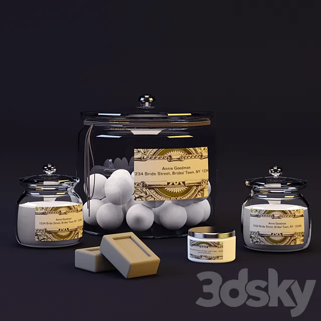 Set for taking a bath 3DModel