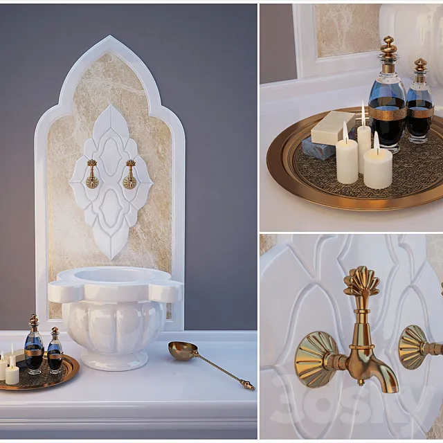 Set for the hammam 3D Model