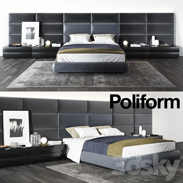 Set from Poliform Dream 3DModel