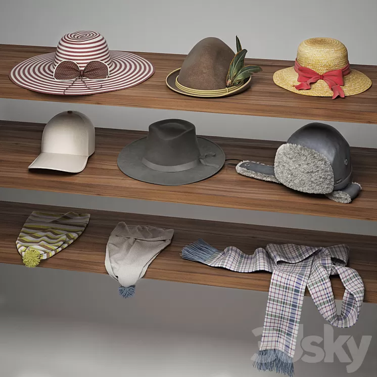 set headdresses 3D Model