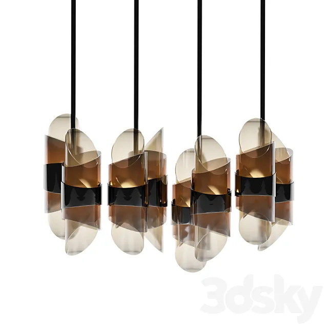 Set Lamp Acton Bentley Home 3DModel