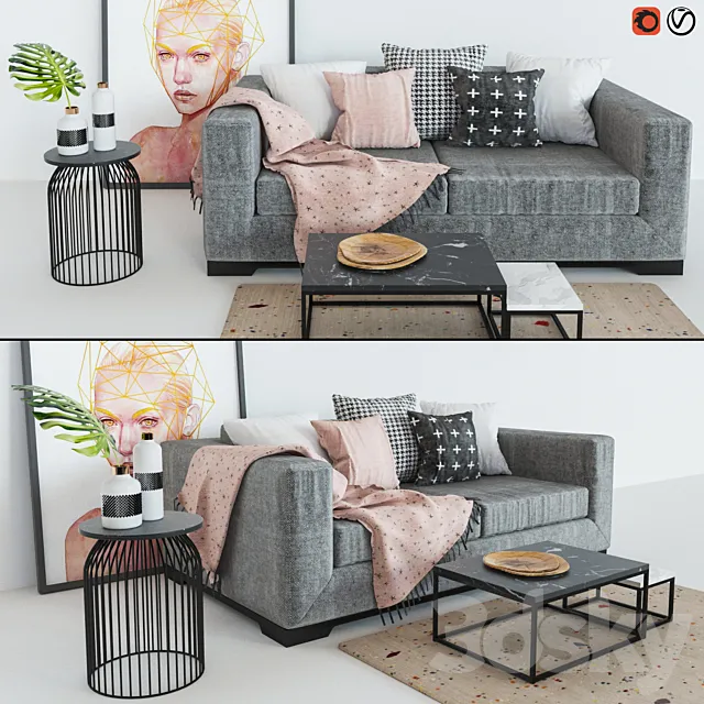 Set mebeli_5 3D Model