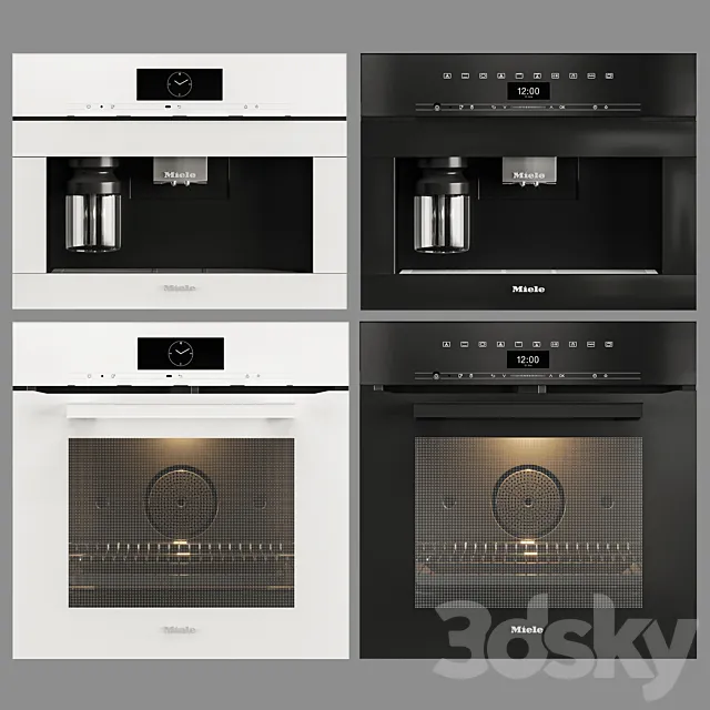 Set miele appliance_01 3D Model