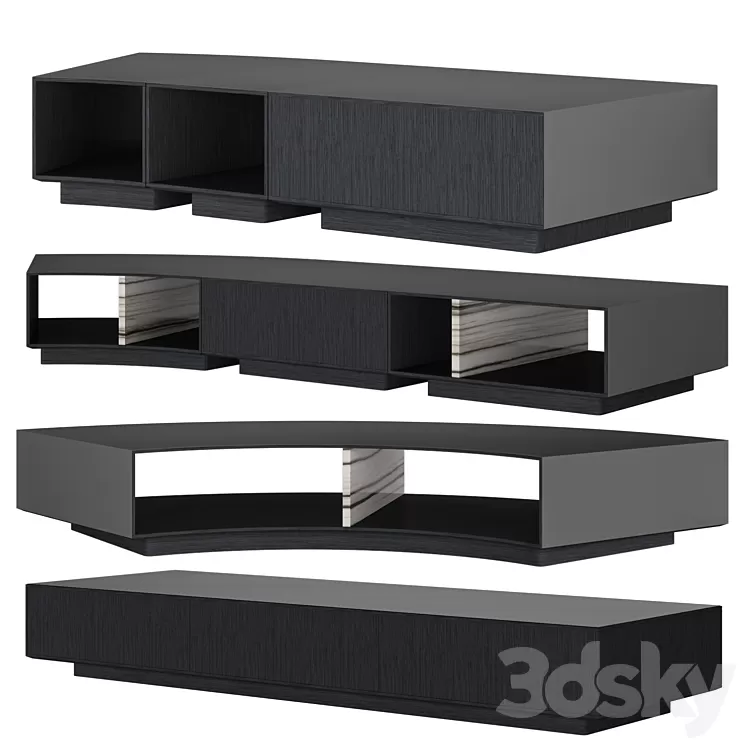 Set minotti amber 3D Model