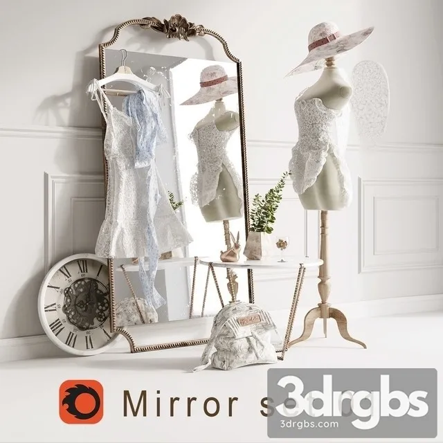 Set Mirror 01 Loft 3D Model Free