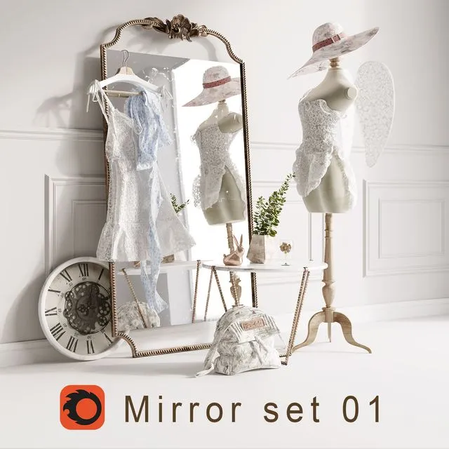 Set Mirror 01 loft 3D Model