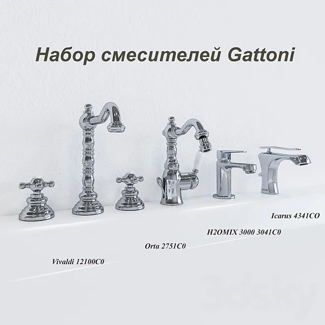 Set mixer Gattoni 3DModel
